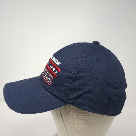 All American Grandpa Slideback Baseball Cap Blue One Size Adjustable Embroidered - Picture 3 of 9